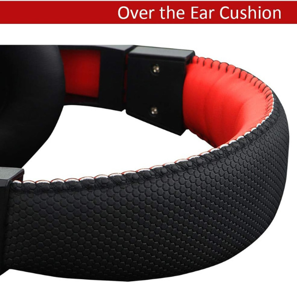 Redragon ARES H120 Gaming Headset, Over-Ear Design, Noise-Cancelling Microphone, Adjustable Headband, Comfortable Ear Cushions