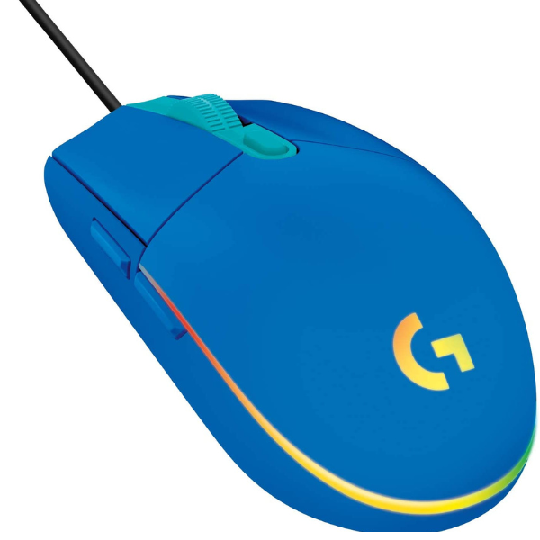 Logitech G203 Wired Gaming Mouse, 8000 DPI, RGB Lighting, 6 Programmable Buttons, Lightweight Design