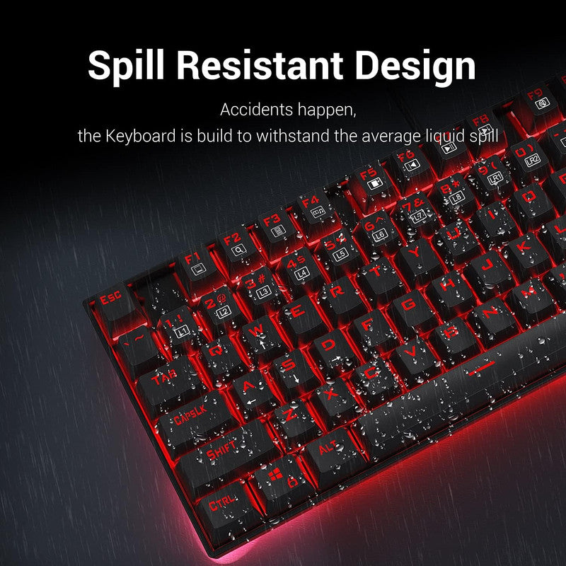 Redragon Kumara K552 Mechanical Gaming Keyboard- Rainbow Light - Brown Switch - علبة مفتوحة