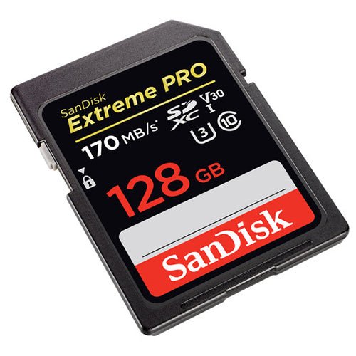 SanDisk Extreme PRO  128gb SDXC 170MB S UHSI - علبة مفتوحة