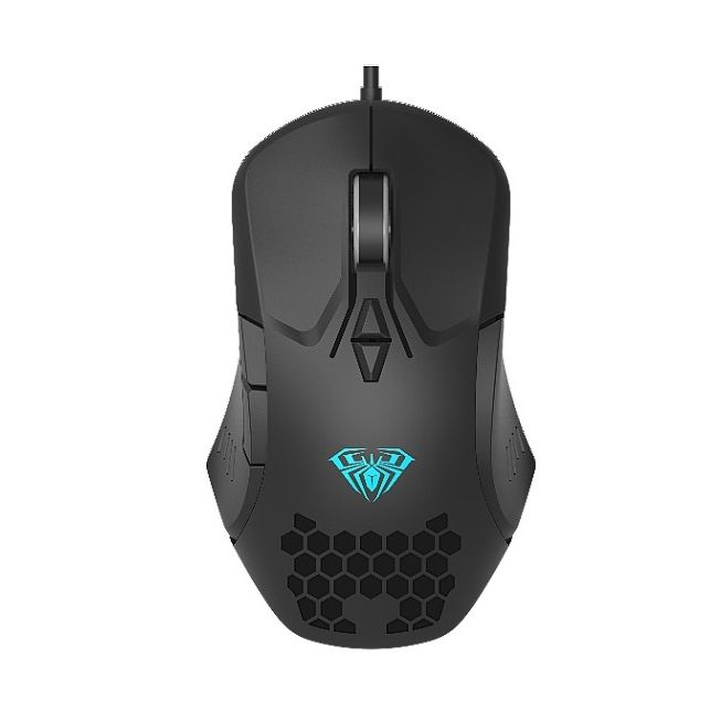 AULA F809 Wired USB Backlit Gaming Mouse, Programmable Macros, Adjustable DPI, Ergonomic Design