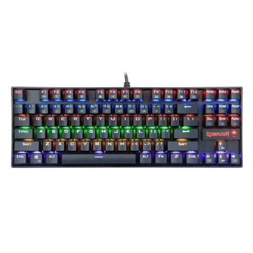 Redragon Kumara K552 Mechanical Gaming Keyboard- Rainbow Light - Brown Switch - علبة مفتوحة