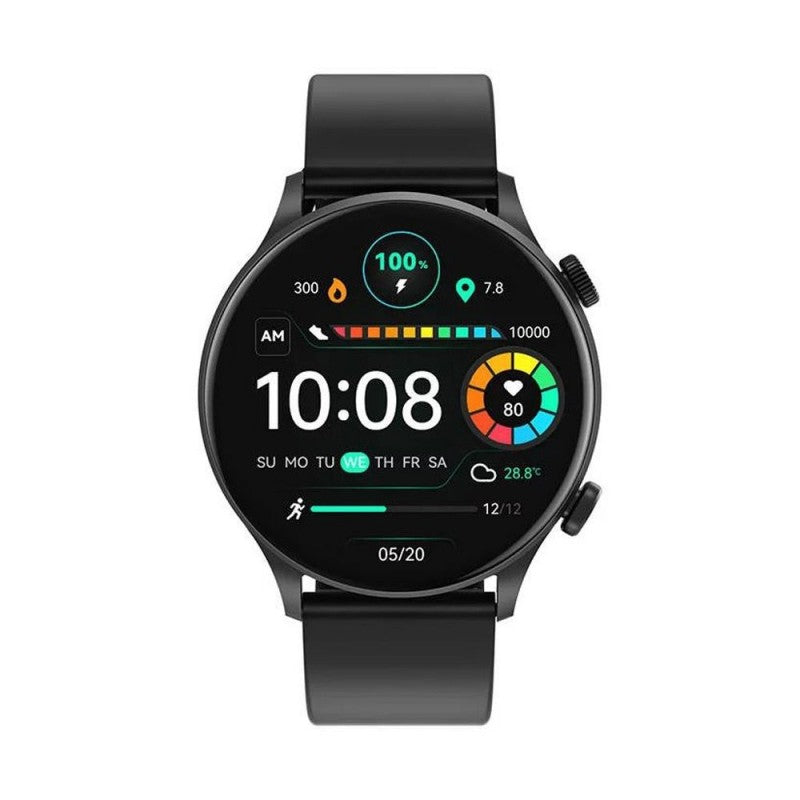 Haylou LS16 Solar Plus Smartwatch Black -الساعة لا تدعم اللغة العربية شارع