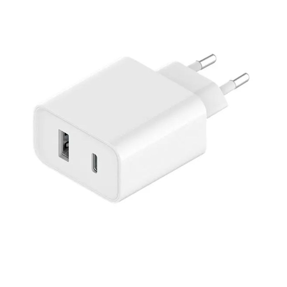 Xiaomi 33W Charger Type-A+Type-C - White - علبة مفتوحة