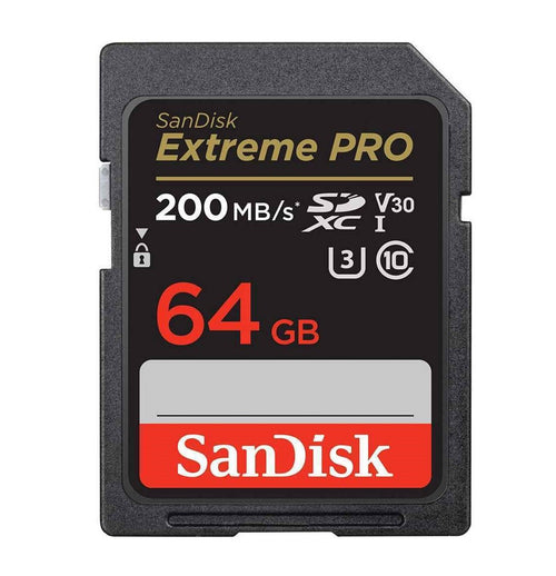 SanDisk 64GB Extreme PRO SDXC UHS-I Card Speed UP TO 200MB/s - علبة مفتوحة